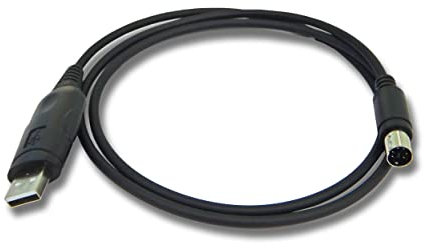 vhbw USB Programmierkabel kompatibel mit Yaesu/Vertex FT-8900R, FT-8900e Funkgerät, schwarz