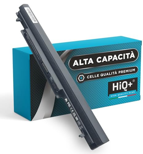 HiQ+ Batteria Alta Capacità A41-K56 per Asus K56 K56C K56CA K56CB K56CM K56V R505 R550 S56 S56C S56CA S56CB S46 S46C S46CA S46CB S46CM A46 K46 K46C K46CA K46CB K46CM K46V P46CB S40CA S40CM S56CM Serie
