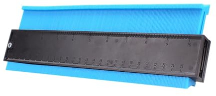 Joselin 10 Pouces Gabarit de Contour pour la Duplication de Carrelage en Céramique, la Découpe de Tapis, le Profil de Mesure, L'Angle Règleur, la Duplication de Contour