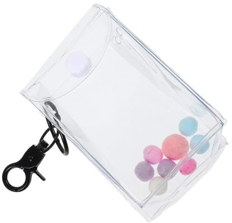 PHENOFICE Durchsichtige Figurendisplaytasche Puppendisplay Für Draußen Transparente Tasche Gepäck Hängende Puppentasche Mit Ornament