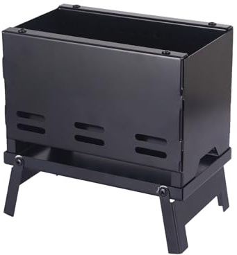 Bärbar kolgrill - vikbar BBQ-spis, grill minigrill, för camping picknick innergård trädgård utomhus och fest