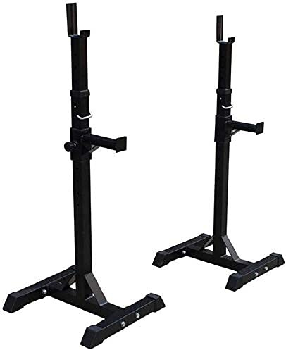 Soporte de entrenamiento de fuerza ajustable multifunción para gimnasio en casa, soporta sentadillas y levantamiento de pesas, diseño resistente y versátil
