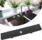 Kitchen Sink Splash Guard, 30x 5.5 Sink Splash Guard Mat, Longer Silicone Faucet Handle Drip Catcher Tray for Kitchen, Bathroom, Farmhouse (Black)