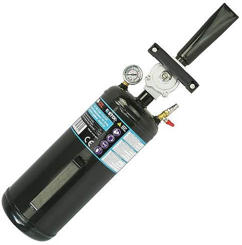 Reifenfüllkanone IN-12L - 12L Reifenbooster, Druckluft Reifenfüller für PKW und LKW, Luftkanone mit Manometer und Sicherheitsventil