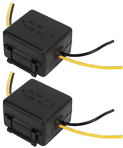 Car Power Filter Noise Ground Loop Isolator Suppressor Car Audio Noise Filter 12V Car Stereo Audio Filter Noise Isolation Reducer for Stereo Audio Radio Amplifier Amp Speaker