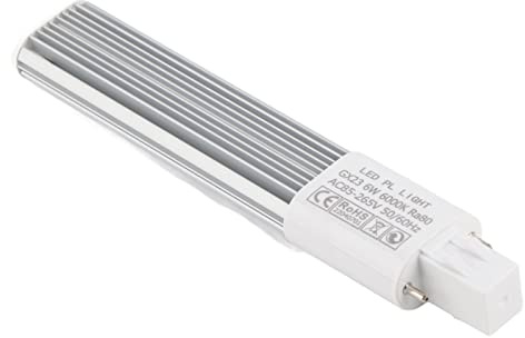 aqxreight 2-polige 6-W-LED-Leuchtstoffröhre mit G23-Sockel, 3000 K, Horizontale Einbauröhre, Passend für Hängende Deckenleuchten und Schreibtischlampen (GX23)