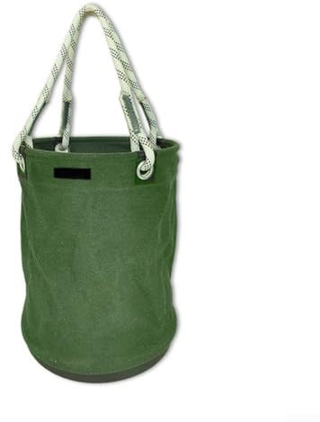 Seau à outils utilitaire en toile avec fond en plastique pour électricien (vert)