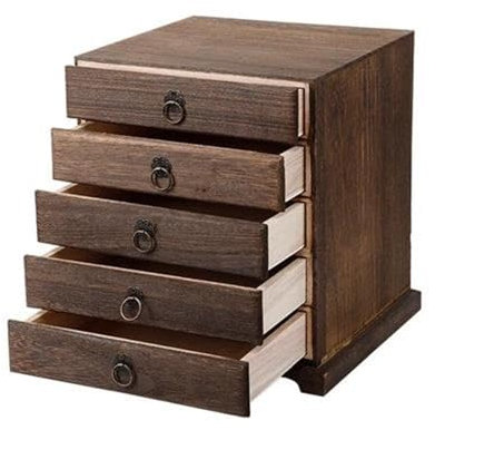 Smyckeskrin Organizer Flerlagers Trä Te Box Organizer Tepåse Förvaringsaskar Smyckeskrin Massivt trä Lådor Tebehållare Låda Organizer Örhängen Förvaring