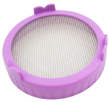 Generisch Jar Screen Couvercle pour saupoudrer | Couvercle de Conserve, germes de Haricots Alfalfa et Mung, écran en Maille – Couvercle pour de Brocoli, Luzerne