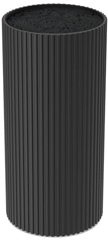 Vonsera Ceppo Coltelli da Cucina, Universale Ceppo Portacoltelli senza Coltelli, Porta Coltelli Cucina con Setole, Ceppo Coltelli Vuoto per 5-8 Coltelli di Tutti i Tipi, 22 x 11 x 11cm, Filettato