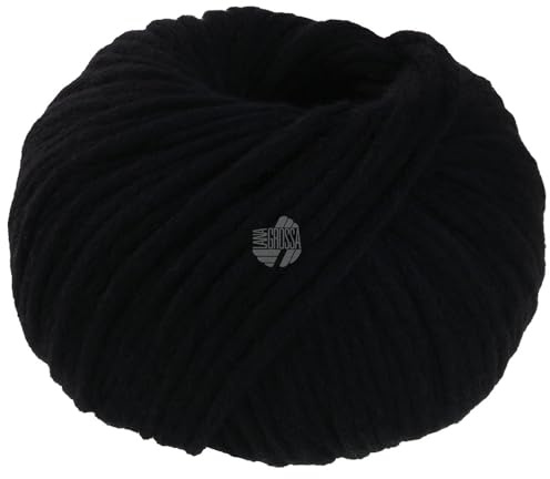 LANA GROSSA Winter Softness | Zartes Schlauchgarn, voluminös mit flauschigen Merinofasern | Handstrickgarn aus 62% Schurwolle & 38% Baumwolle (Bio) | 50g Wolle zum Stricken & Häkeln | 70m Garn FB 20