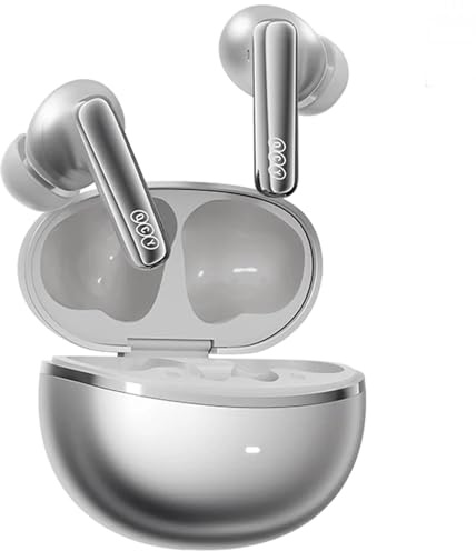 QCY MeloBuds N70 Auriculares Bluetooth, audio Hi-Res, LDAC, 50 dB Hybrid ANC cancelación de ruido, 50 horas de duración de la batería, gris, in-ear, inalámbrico