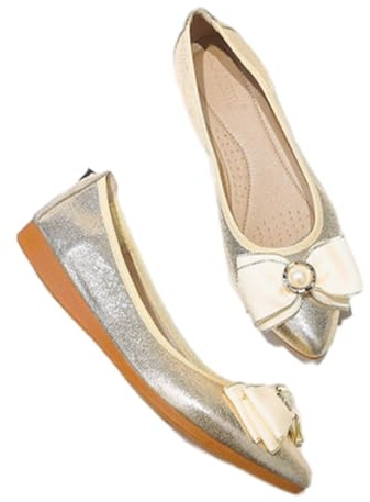 WXDTW Ballerine pieghevoli da donna alla moda a punta punta suola morbida slip on scarpe da passeggio scintillanti strass solidi mocassini piatti, Oro, 41 EU