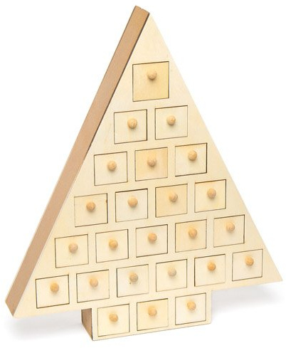 Baker Ross Árbol de Adviento de Madera (Paquete de 1), niños decoren, Ideal para Manualidades en el hogar, Trabajo Escolar, proyectos de Grupos de Manualidades y más