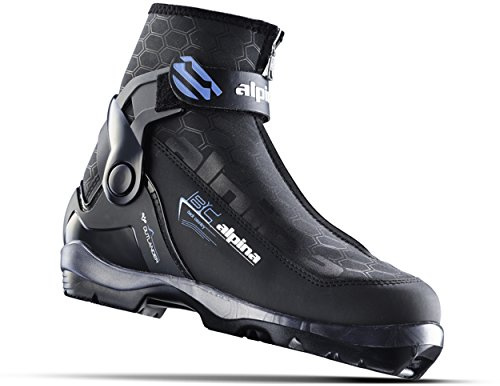 Alpina Sports Women's Outlander Eve Backcountry Cross Country Nordic Ski Boots, Black/Blue, Euro 36