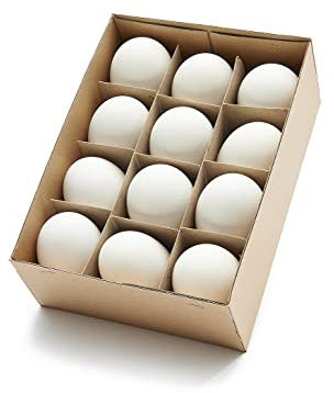 12 ausgeblasene Gänseeier 1A Qualität ca. 7-9 cm vonNaDeco Gänse Eier Osterdeko Osterdekoration Ostereier Dekoeier