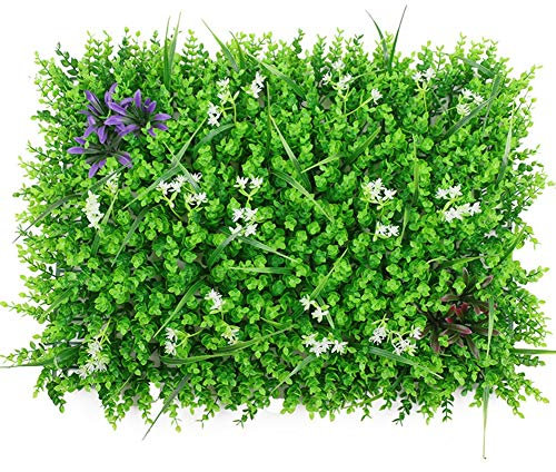 YNGJUEN Artificielle Panneaux Boxwood Clôture Couverture Artificielle Privacy Screen Lawn Mur extérieur d'intérieur Décoration Sol Plantes Vertes Jardin Déco 60x40cm (Color : A)