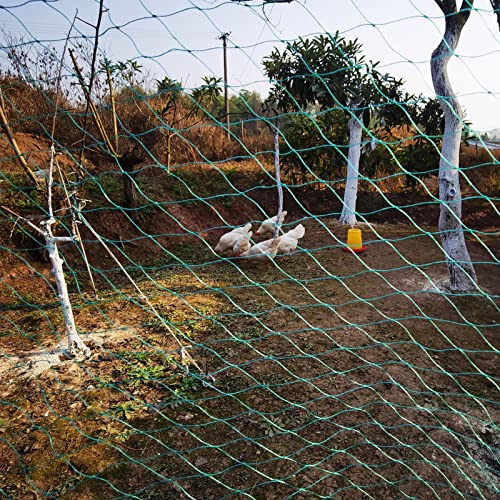 LXGKREL Filet de protection contre les oiseaux - Filet de jardin - Vert - Maille de 4 cm d'épaisseur - Filet de protection contre les oiseaux - Filet de bassin - Protection des fruits - Filet de