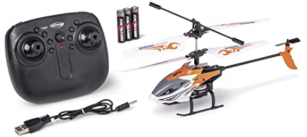 Carson 500507180 Easy Tyrann 230 Gyro 2.4GHz 100% RTF orange - Fjärrstyrd helikopter, robust RTF-modell (Ready to Fly) för nybörjare, RC-helikopter, för barn från 8 år och uppåt.