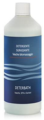 WILMIR SRL DETERBATH 1 Lt, Detergente, Sgrassante per la Pulizia di vasche idromassaggio, superfici acriliche, Jacuzzi, Teuco, Albatros ECC.