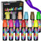 FansArriche Rotuladores de tiza liquida borrable, 12 Colores punta gruesa 15mm para cristal, Metal, Plástico, Cerámica Tableros, Pizarras Blancas