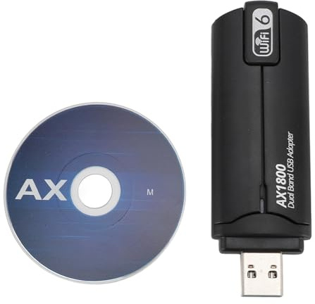 USB WLAN-adapter för PC 1 800 Mbps USB 3.0 Dual Band 5G 2,4 GHz/5,8 GHz WiFi 6 PC-adapter för 10 11 vinster