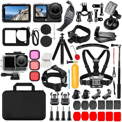 Tillbehör till DJI Osmo Action 6, THAKOI vattentätt hölje, snorklingstillbehör, utomhustillbehör, skydd för vardagsbruk, tillbehörsset, kit, paket för DJI Osmo Action 6 | Vattentätt dykhölje, utomhussporttillbehör för dagligt skydd av DJI Osmo Action 6-kameran