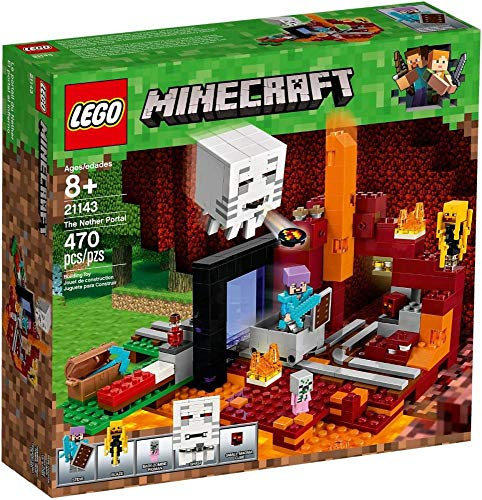 LEGO Minecraft The Nether Portal 21143 Kit de construcción (470 piezas)