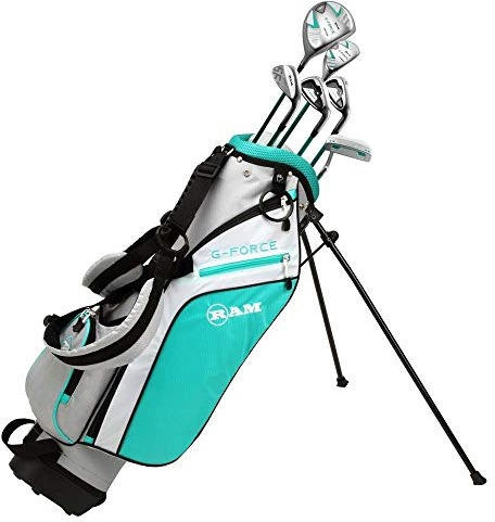 Ram Golf Junior G-Force Girls Golf Clubs Set with Bag - Lefty (Ages 10-12)
