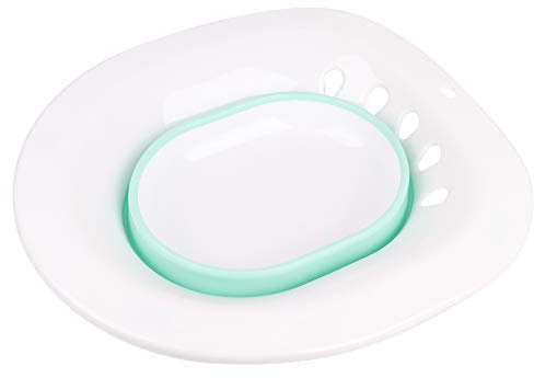 Sitzbad für Toilettensitz, faltbare Hüftbadewanne aus hochwertigem PP-Material, rutschfest & verschüttungssicher mit Hakenaufhängung für schwangere Frauen, ältere Menschen, Hämorrhoiden-Patienten