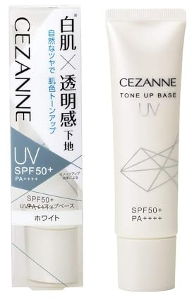 Cezanne Base UV Tone Up White 30g Makeup Base Fair Skin SPF50+/PA++++ Waterproof – 30g