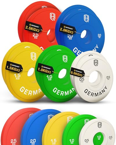 HQ Germany® Fractional Plates Set 15kg [±10g] - Hantelscheiben 50mm