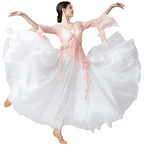 Classical Dance Hanfu for Women Floating Fairy Ancient Chinese Dance Suit Rhyme Practice Dress Performance Costume