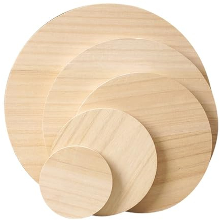 HSTWODE untersetzer holz,Holzscheibe rund, Naturholz Baumscheiben Ca.Optionale Dicke für DIY Handwerk - Hochzeit Mittelstücke Weihnachten Dekoration zum Basteln, Malen Baumscheibe (2 Stück*30cm*1cm)