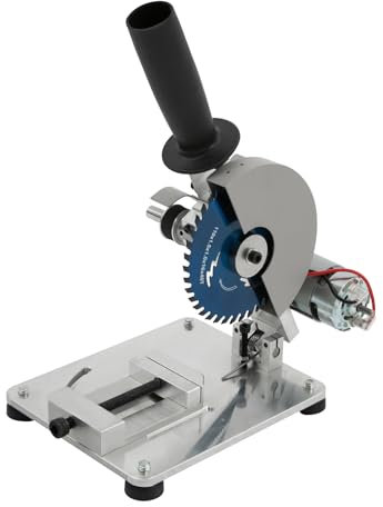 Tagtuell Scie radiale de table - Mini scie à onglet - Portable - Précision - Avec 2 lames de scie pour couper du bois, de l'acier, de l'aluminium, de l'angle et de la hauteur réglables