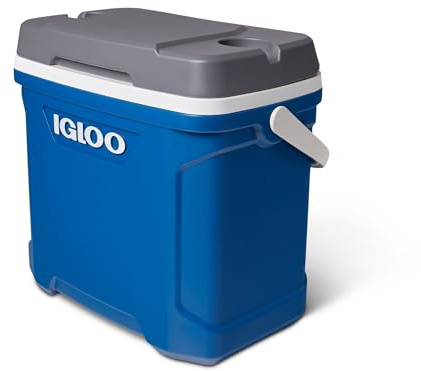 Igloo Latitude 30 - Tragbare Passive Kühlbox 28L - Thermobox - Hält Eiswürfel tagelang gefroren - Kühlbox für Strand, Picknick, Park, Camping - Blau