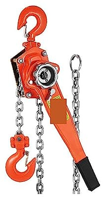 Argano Manuale, Paranco A Catena A Leva, Paranco A Catena A Leva A Cricchetto Manuale Da 3T 1,5T, 1,5M 6M, Blocco Di Sollevamento Manuale Portatile, Gancio Per Puleggia, Per Auto, Camion, Barca, 1,5