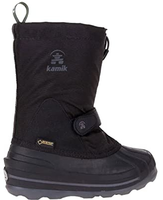 Kamik Unisex-Jungen Waterbug8g Winterstiefel, Schwarz (Black-Noir), 27 EU