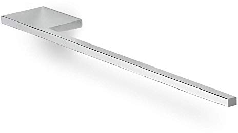 SOTECH portasciugamani in alluminio PARAT (400 x 50 x 10 mm, BA 64 mm, cromo lucido) Portasciugamani da cucina per montaggio su armadio