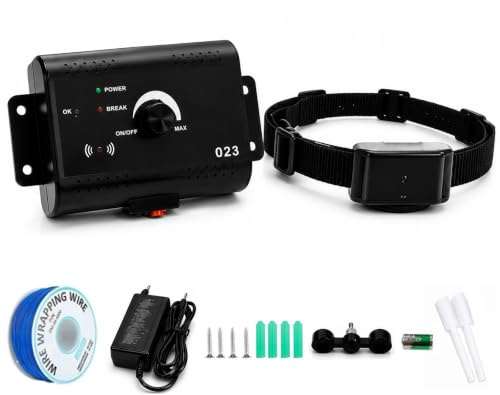 InnovTec Collier Anti Fugue avec 280m Fil Installation enterrée Hors-Sol Facile à Utiliser pour Petit Moyen Système de Confinement électronique Souterrain pour Chien