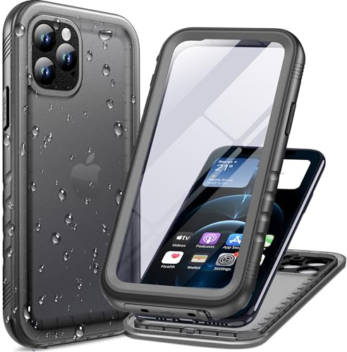 Cozycase for iPhone 12 Pro Max Waterproof Shockproof Case with Screen/Camera Protector - Unbreakable/Heavy Duty/Front and Back Cover【360 Full Body Protective】Underwater Dustproof Antishock Hard Bumper