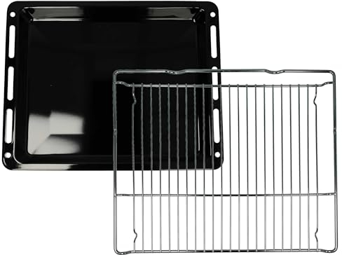 vhbwx Backblech, Gitterrost (2-tlg. Set) Ersatz für Bosch HEZ634000 für Backöfen - 45,5 x 36 x 4 cm