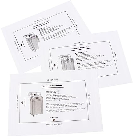 VILLFUL 12St Schmierölpaket professionelles Aktenvernichteröl Ölpapier Haupt Motoröl Weiß