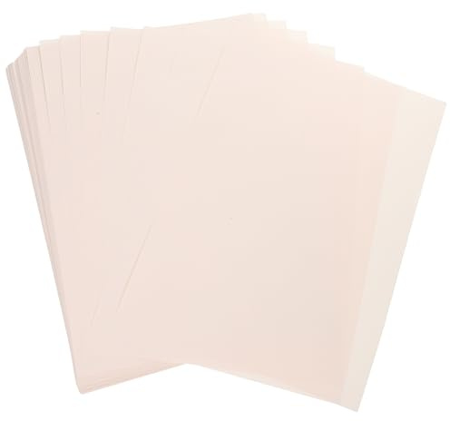 NIYANGLE Papel de Transferencia Térmica A4 para Sublimación 100 Hojas Fondo Rosa Papel Transferible para Planchar Camisetas y Tejidos Sintéticos Material para Impresión por