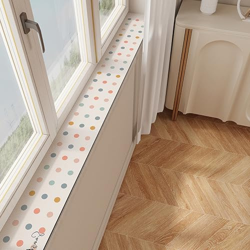 Alfombrilla de protección lavable para alféizar de ventana, funda de cojín personalizable para el hogar, comedor y rincón de lectura, 70 x 40 cm, estilo C, duradera y suave