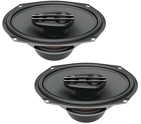 Hertz CPX 690 – Haut-parleurs coaxiaux 3 Voies 6x9, 360W Peak, cône Cellulose pressée et Tweeter Tetolon pour systèmes Haute efficacité