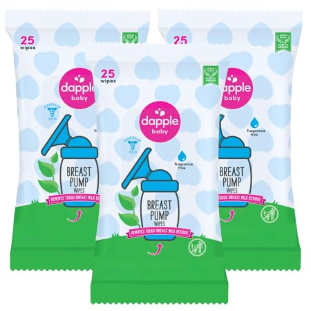 Dapple Baby - Breast Pump Wipes - (3 Pack), 25 Count