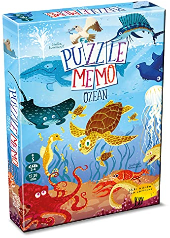 Drei Hasen in der Abendsonne GmbH – Ozean – Kinder-/Familienspiel, Blau, 31,5x22,5x4,5