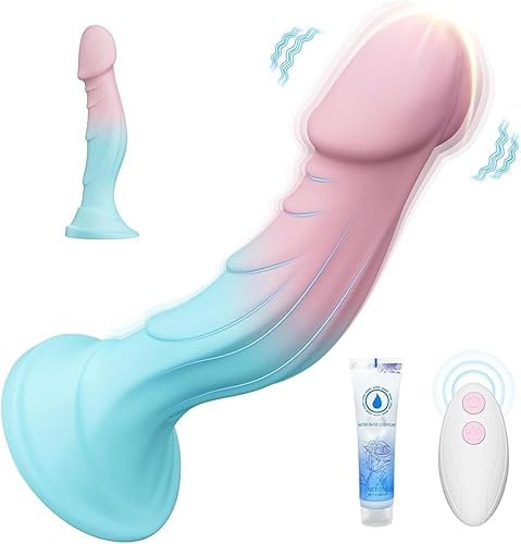 Frauen SexSpielzeug Realistischer Dildo Vibrator- 7.5' Klassische Dildos Anal Dildos Penis Mit Saugnapf Mit 9 Vibrationen,G-Punkt-Vibrator Für Sie Klitoris Mit Fernsteuerung Sex Spielzeug Für Paare