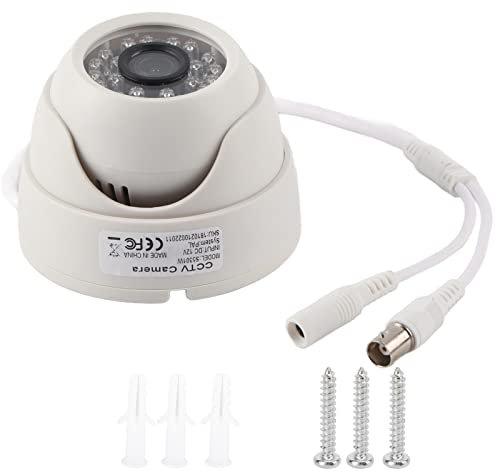 Segrehy Camera di sorveglianza a Cupola da 1080p HD, Fotocamera di Sicurezza Esterna con infrarossi, Telecamera TV analogica 4 in 1, Obiettivo da 3,6 mm, Compatibile con AHD, TVI, CVI, (Amico)